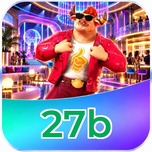 Interface da plataforma 27b mostrando slots populares e bônus de boas-vindas